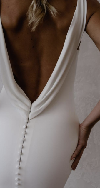 MWL Harry Detachable Train #4 Ivory thumbnail