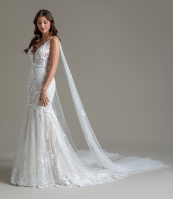 JLM Couture Style# Aria - Shoulder Cape Wings Only (Pair) #0 default Ivory/Cashmere thumbnail