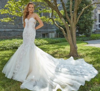 Eve of Milady Style# 1652 Sleeves ONLY #1 Ivory Ivory/Blush thumbnail