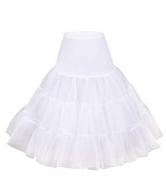 HLEC Style# Petticoat - Tea Length Spandex #0 default White thumbnail