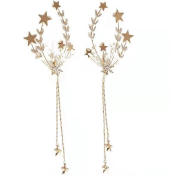 HLEC Style# Shoulder Star Clips #0 default Gold/White thumbnail