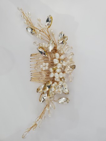 Magnolia Monterey Bridal Style# Jane Gold Headpiece #0 default Gold thumbnail