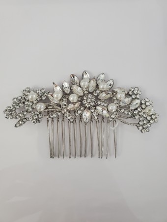 Magnolia Monterey Bridal Style# Bobby Silver Comb #0 default Silver thumbnail