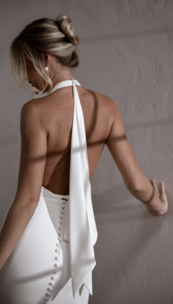 MWL Crepe Tie #0 default Ivory thumbnail