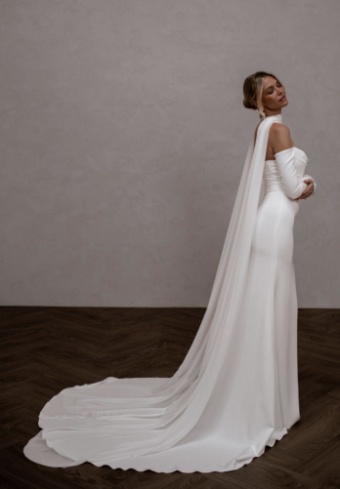 MWL Chiffon Scarf #8 Ivory thumbnail