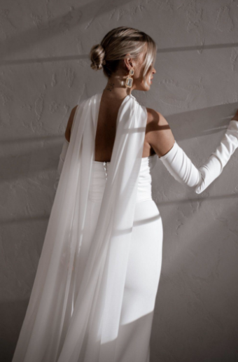 MWL Chiffon Scarf #2 Ivory thumbnail