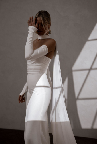 MWL Chiffon Scarf #4 Ivory thumbnail