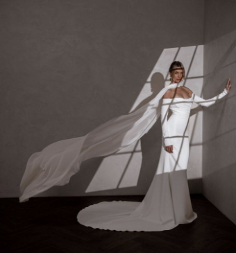 MWL Chiffon Scarf #1 Ivory thumbnail