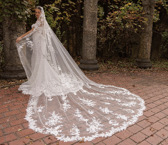 Eve of Milady Style# 4429 Gown Only #1 Diamond White/Blush thumbnail