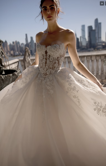 Eve of Milady Style# 1725 #4 Diamond White thumbnail