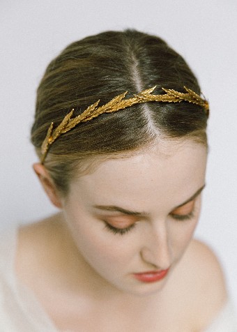 Jennifer Behr Eris Headband #0 default Gold thumbnail