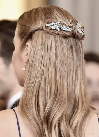 Jennifer Behr Arielle Chignon Wrap with Double Comb #0 default Crystal thumbnail
