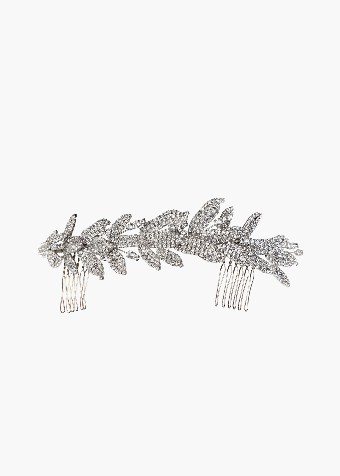 Jennifer Behr Arielle Chignon Wrap with Double Comb #3 Crystal thumbnail