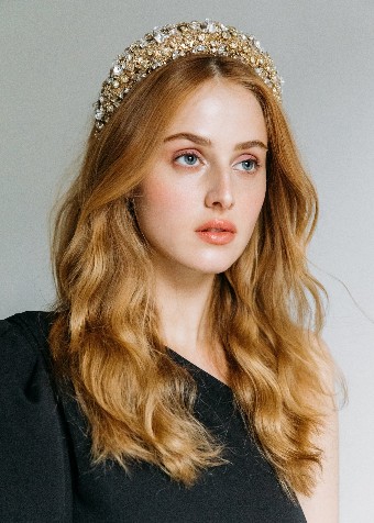 Jennifer Behr ASTORIA HEADBAND #0 default Crystal thumbnail
