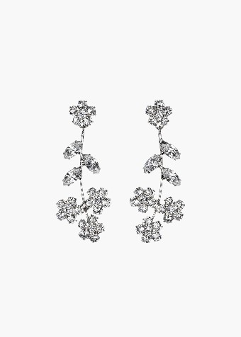 Jennifer Behr VIOLET DANGLE EARRINGS #3 Crystal thumbnail