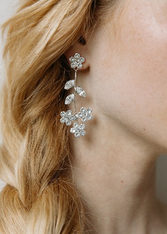 Jennifer Behr VIOLET DANGLE EARRINGS #2 Crystal thumbnail