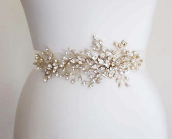 Sabina KW Designs Style# SKWD #1526 - Delicate Vine Belt #1 Gold thumbnail