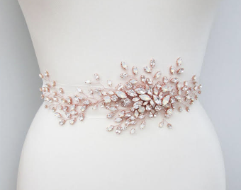 Sabina KW Designs Style# SKWD #1526 - Delicate Vine Belt #0 default Gold thumbnail