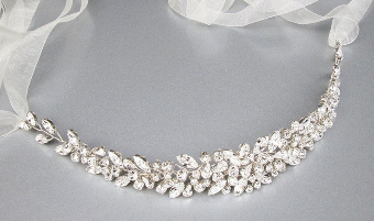 Sabina KW Designs Style# SKWD #1293 - Floating Crystal Belt Rose Gold #1 Rose Gold thumbnail