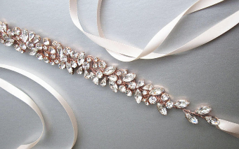 Sabina KW Designs Style# SKWD #1293 - Floating Crystal Belt Silver #1 Silver thumbnail