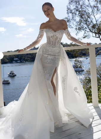 Lé Lee Studio Style# Adeline Dress Only #0 default Ivory/Ivory thumbnail