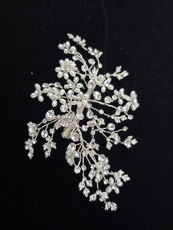 Ansonia Veils & Accessories Style# Crystal/Pearl Spray Clip Comb #0 default thumbnail