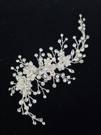 Ansonia Veils & Accessories Style# Pearl/Crystal Hair Clip #0 default thumbnail