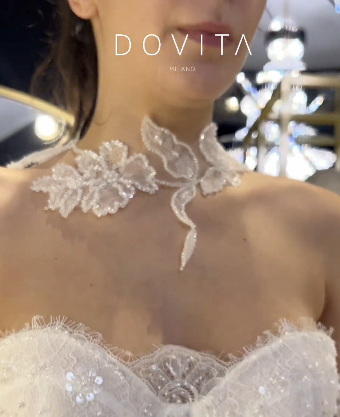 Dovita Bridal Style# Muse Cape #6 Ivory thumbnail