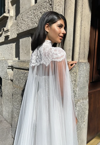 Dovita Bridal Style# Muse Cape #2 Ivory thumbnail
