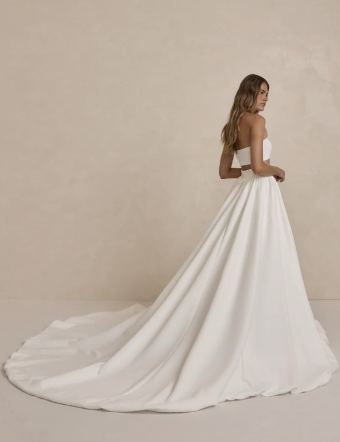 MWL Tanner Skirt w/ Buttons Waist to End of Train #2 Ivory thumbnail