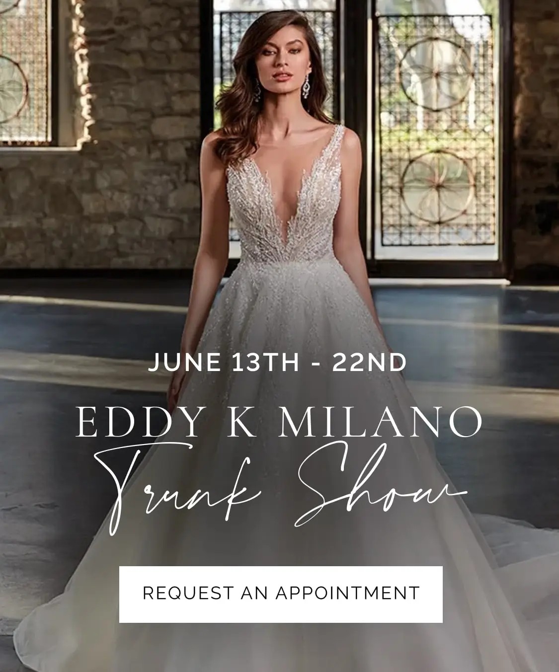 Eddy K Trunk Show Banner for Mobile