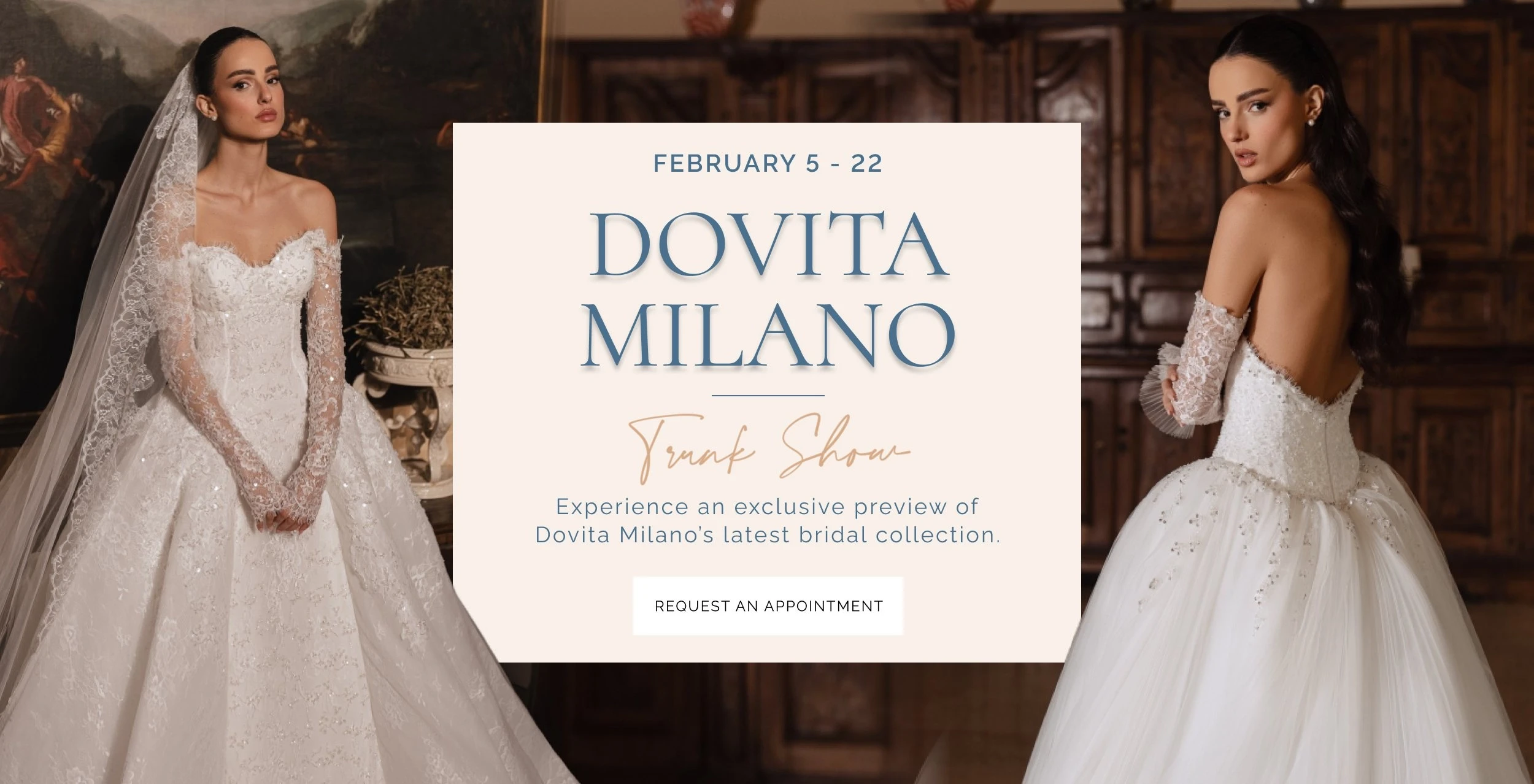 Dovita Milano Trunk Show Banner