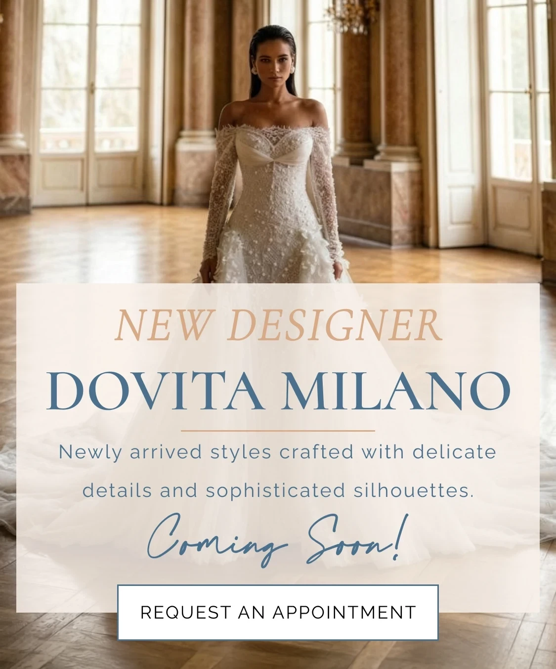 New Designer Dovita Milano Announcement Banner
