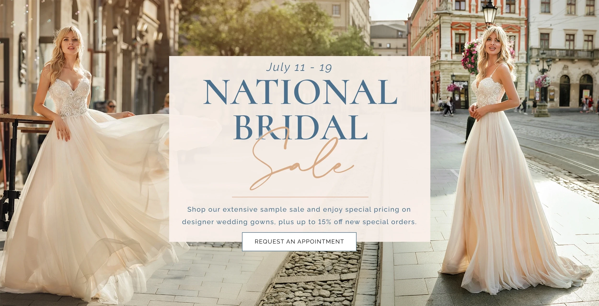 National Bridal Sale Banner