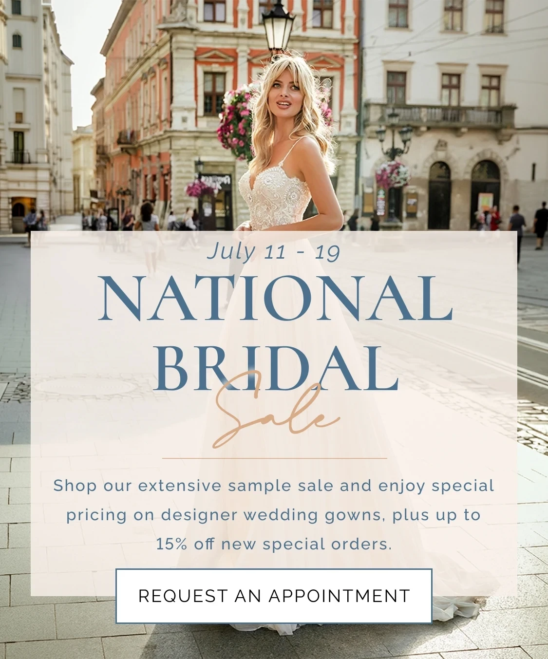 National Bridal Sale Banner