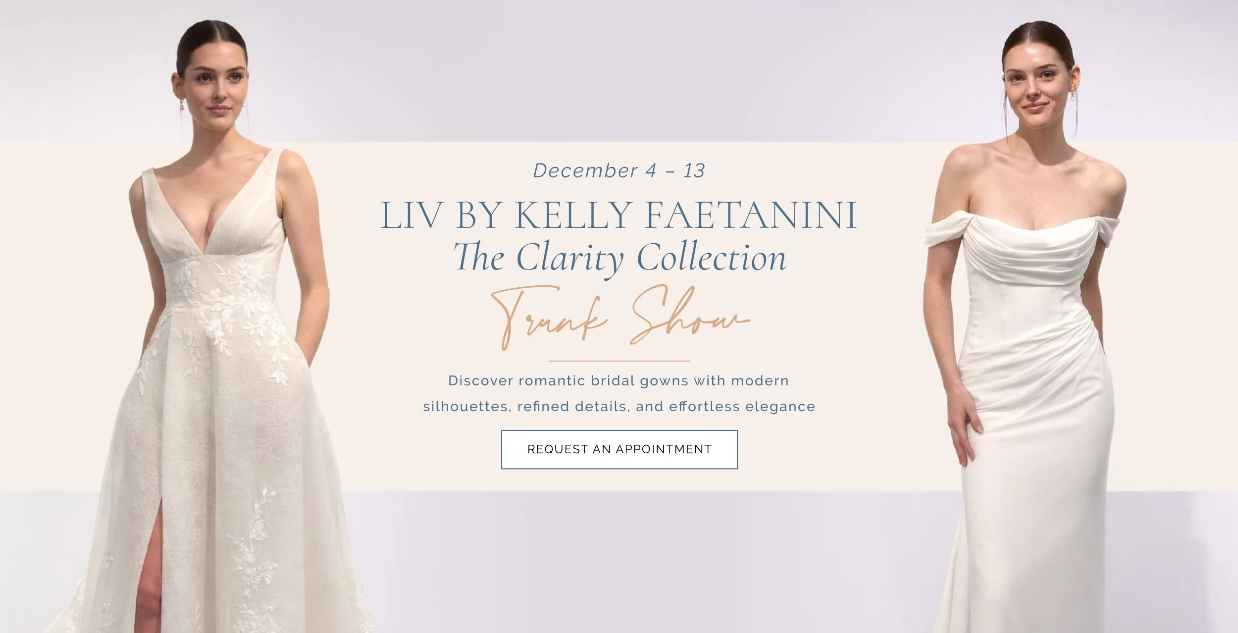 Liv by Kelly Faetanini Trunk Show Banner