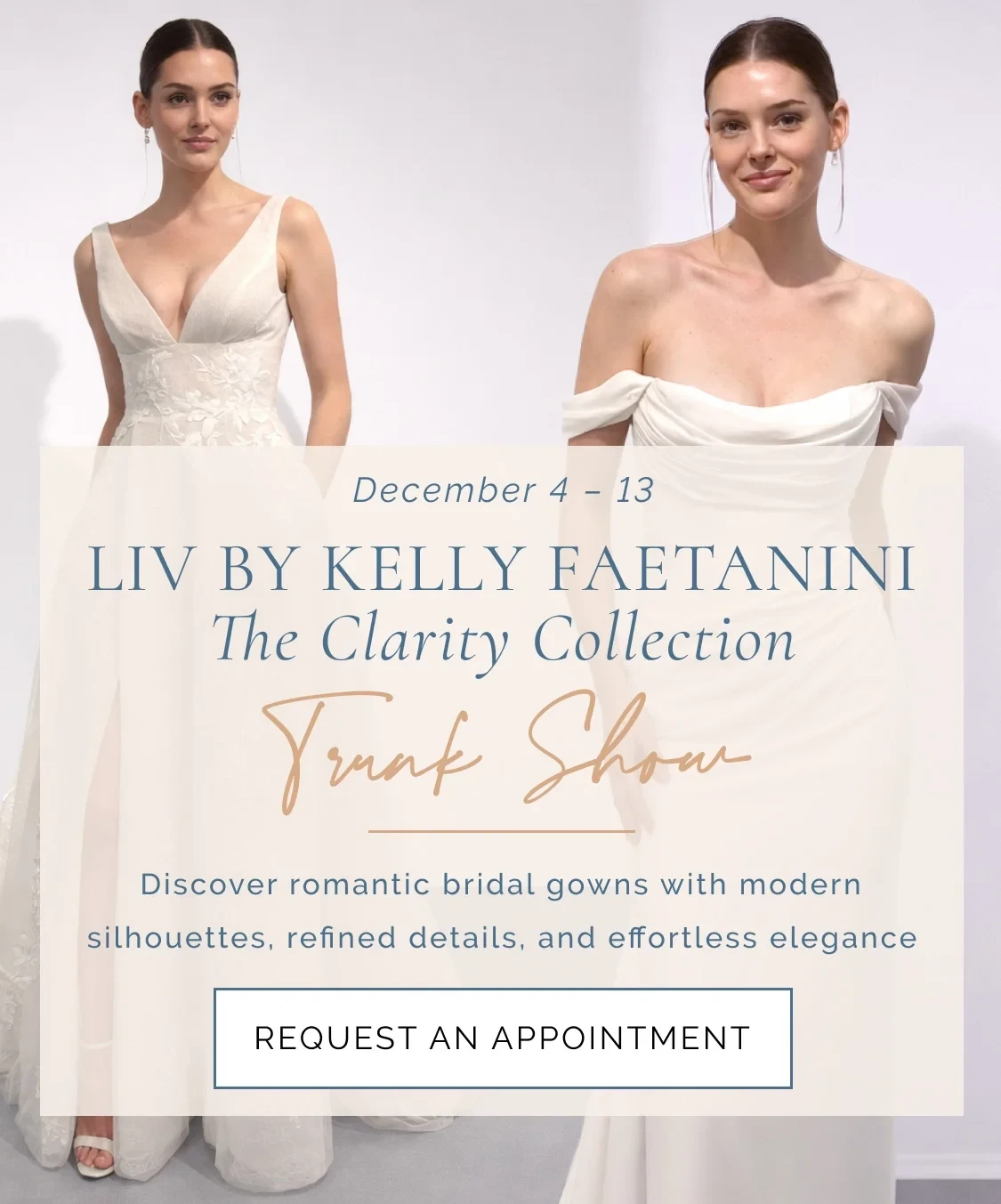 Liv by Kelly Faetanini Trunk Show Banner