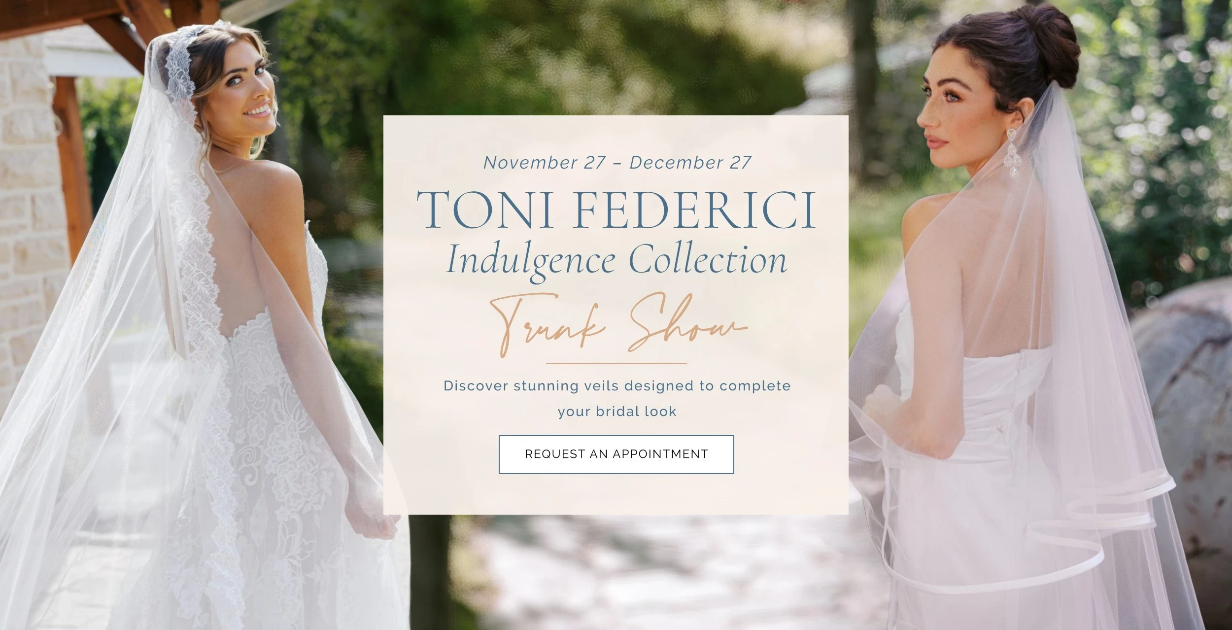 Toni Federici Veils Event Banner
